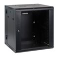 thumbnail image 1 of AEONS 12U Professional Wall Mount Server Cabinet Enclosure Double Section Hinged Swing Out 19-Inch Server Network Rack Locking Glass Door 22-Inches Deep Black (Fully Assembled), 1 of 4