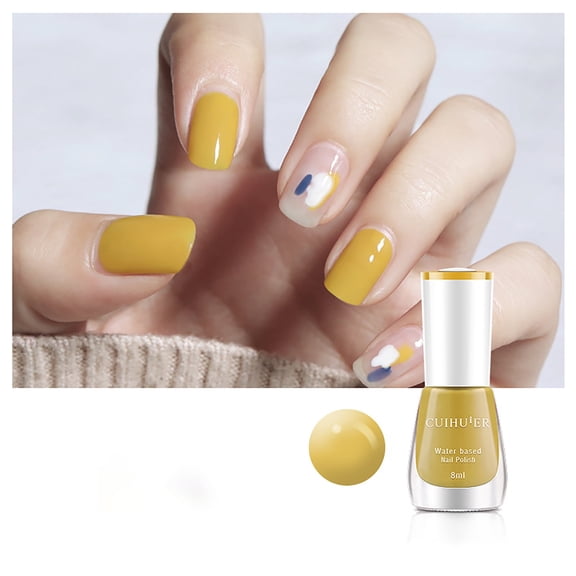 Peel-Off Water-Based Nail Polish - Base & Top Coat Gel Nail Polish, 8Ml, Nail Polish Easter Mother'S Day Nail Care Makeup Organizers