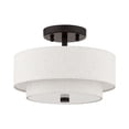 thumbnail image 4 of Livex Lighting - Meridian - 2 Light Semi-Flush Mount In Transitional Style-8.25, 4 of 16