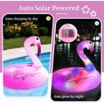 thumbnail image 6 of RoamReady Adults Inflatable Solar Powered Flamingo Pool Float, 42" with Lights, 6 of 7