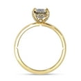 thumbnail image 4 of Solitaire Engagement Rings for Women | Center 6.8MM Round Cut Lab Created Moissanite Wedding Promise Rings for Her in 10K Solid Yellow Gold, Ring Size 10, 4 of 6