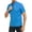 Blue, variant on Men cycling jersey men's cycling sports shirt short sleeved with zipper back pocket - moisture wicking, breathable, quick drying cycling shirt