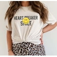 thumbnail image 3 of HEART BREAKER SMILE Graphic Short sleeve T-Shirt Plus Size, 3 of 5