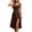 #1Brown, variant on MYAOYI Womens Summer Sleeveless Dress Polka Dot A-Line Dress