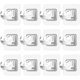 thumbnail image 1 of No Drill Curtain Rod Brackets, 12 Pcs Self Adhesive Curtain Rod Holder, for Bathroom Kitchen Home Hotel Use, 1 of 5