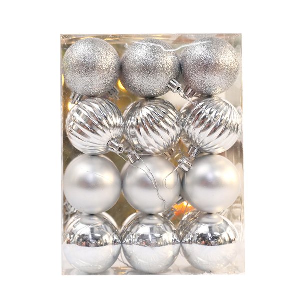 Teissuly Christmas Ornaments Balls, 24 Pcs Christmas 4cm Balls, Christmas Tree Decorations Hanging Ball for Holiday Wedding Party Decoration Teissuly WER202311273806