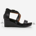 thumbnail image 2 of DREAM PAIRS Women's Open Toe Buckle Ankle Strap Summer Platform Wedge Sandals, 2 of 7