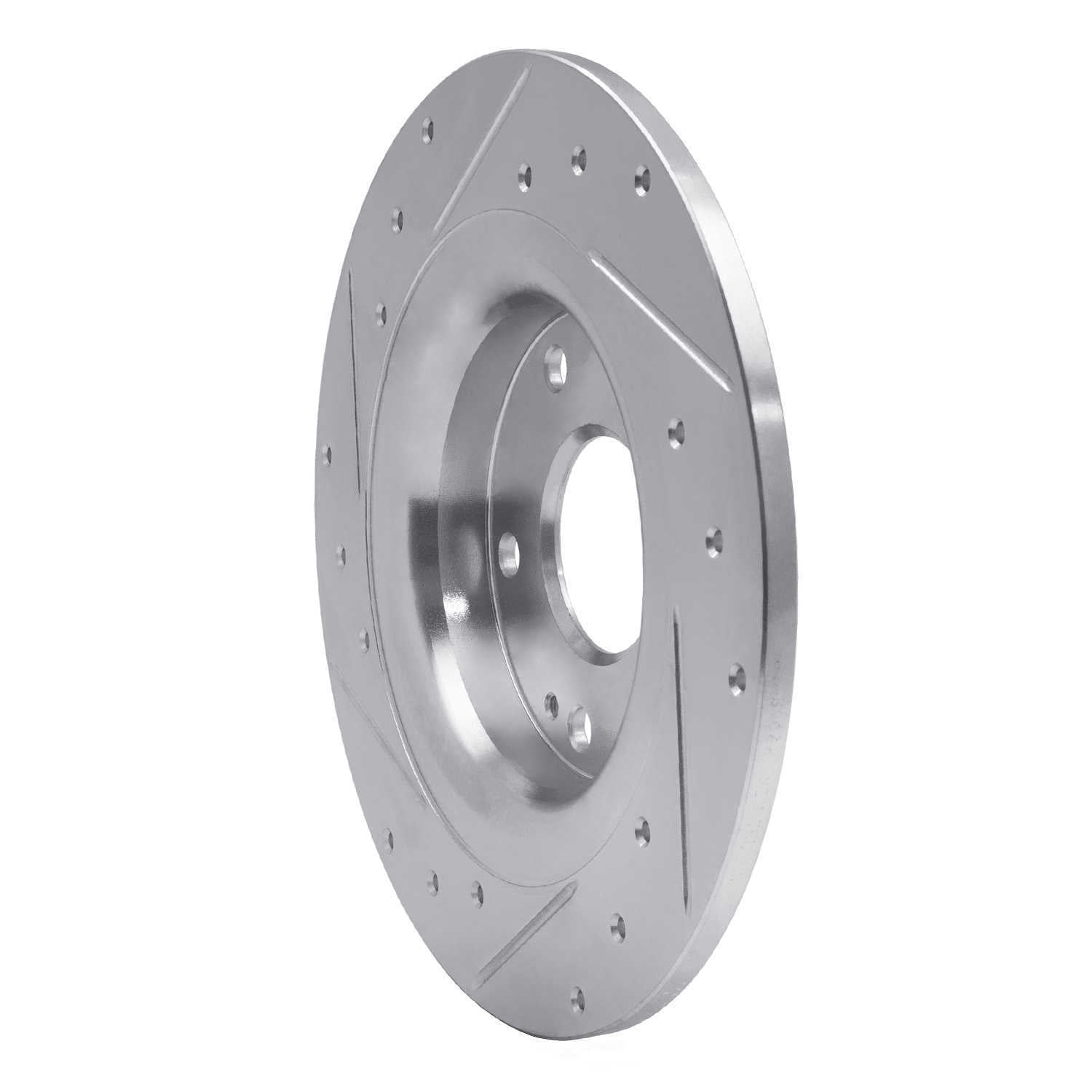 Dynamic Friction Company 631-59068R DFC Brake Rotor - Drilled And Slotted - Silver