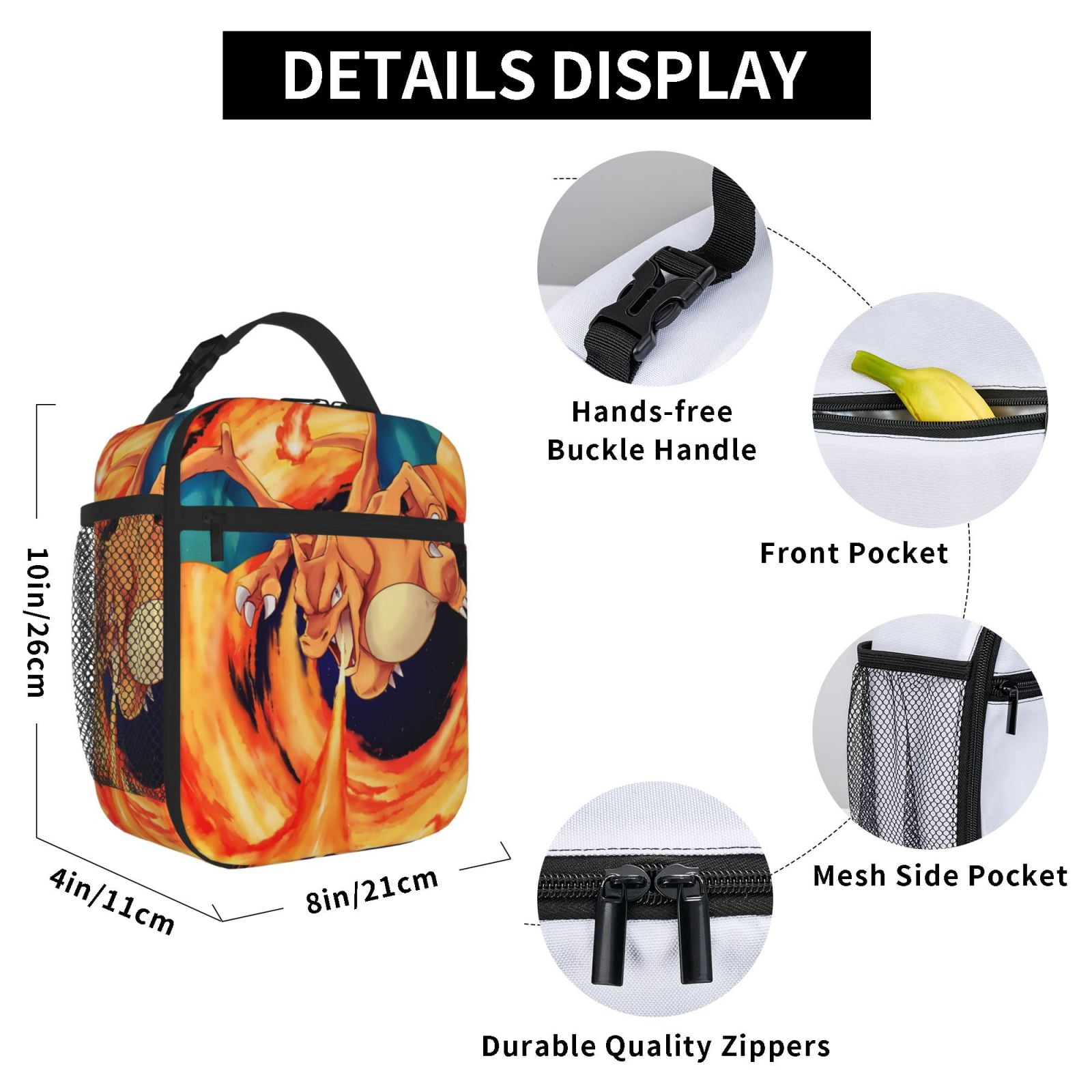 Lunch Bag Tote Bag Portable Insulated Lunch Box For Beach Camping Travel Work School Office