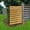 38''W x 60''H (1 Panel), variant on Slsy Air Conditioner Fence Outdoor Privacy Screens, 1 Panel 38" W x 60" H Wood Fence Panels Trash Can Fence with Metal Stakes, Pool Equipment Enclosure Fence for Outside