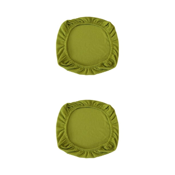 Billuyoard Funda para silla Funda elástica Asiento elástico Protección de la computadora Espesar Casa de negocios Adornos universales para Amarillo/Alfombrilla de asiento 2piezas