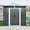 Black White, variant on Jopath 5ft x 6ft Outdoor Storage Shed with Transparent Plate, Heavy Duty Metal Shed Garden Tool Shed with Lockable Door for Backyard, Patio White