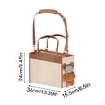 thumbnail image 1 of Fashion Leather Dog Purse Convenient Pet Tote For Small And Medium Sized Dogs And Cats Suitable For Going Out And Travel Portable Tote Bag, 1 of 9