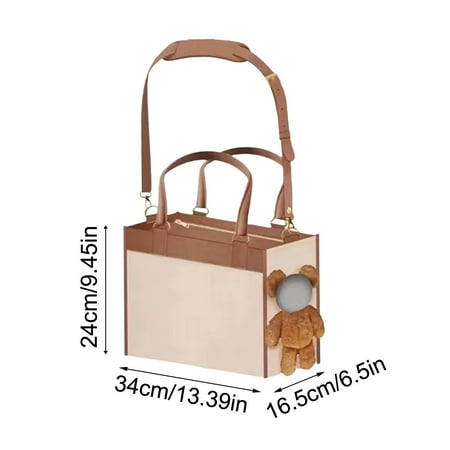 Giunmcul Tax Free Weekend Fashion Leather Dog Purse Convenient Pet Tote for Small and Medium Sized Dogs and Cats Suitable for Going Out and Travel Portable Tote Bag