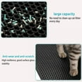 thumbnail image 4 of Cats Litter Mat Double Layer EVA Cat Litter Pad Large Hole Anti-Slip Sand Bowl Filter Mat Sandbox Mat for Cat Cats Accessories, 4 of 6