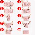 thumbnail image 5 of Bolsa de lona plegable Oucaili para mujeres y hombres, bolsas de viaje para el fin de semana, bolsa de equipaje impermeable para deportes, gimnasio, vacaciones, 5 of 5
