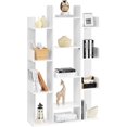 thumbnail image 1 of Tree-shaped bookshelf, a bookcase with 13 compartments, storage cabinet, dimensions 25 x 86 x 140 cm, natural wood color, 1 of 14