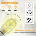 thumbnail image 5 of LNKOO 10-Pack G4 LED Bulb 12V JC G4 Bi Pin Bulb G4 20W Halogen Bulb Replacement 3000K for Landscape Ceiling Under Counter Puck Lighting-Clear Cover, 5 of 7