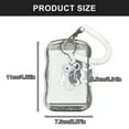 thumbnail image 3 of Clear Card Holder with Spring String Water Resistant Card Covers Card Sleeves for Credit Card Business Card Bus Card, 3 of 8