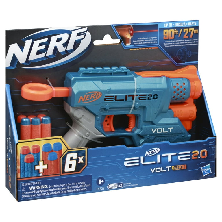 Kit Nerf - Lançador de Dardos – Elite 2.0 - Volt SD 1 e Refil 12