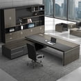 thumbnail image 2 of Boss Office Desk And Chair Combination Simple And Modern CEO Desk Manager Business Furniture Supervisor Desk Light Luxury My Lux Decor Round, 2 of 15
