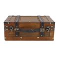 thumbnail image 1 of Vintage Portable Wooden Chest, Multifunctional, Distressed Style, for Storing Clothes, Toys, Photo Props, Small Size, 1 of 4