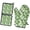 St. Patrick's Day-1, variant on St. Patrick's Day and Mustaches Kitchen Oven Mitt and Pot Holder Set 2 Pcs, Heat Resistant Up To 392 °F, for Baking, Cooking and Grilling