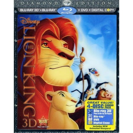 The Lion King 3D (Diamond Edition) (Blu-ray 3D + Blu-ray + DVD ...