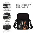 thumbnail image 7 of FUIALDOLG Crossbody Purse Two Horses Portrait Theme Portable Cross Body Purse for Travel, Polyester Zipper Crossbody Bags, 7 of 7