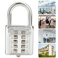 thumbnail image 3 of Digital Password Padlock, Durable Password Button Padlock, Practical Gym Locker Small Cabinet For Drawer Lock Luggage Zipper, 3 of 8