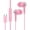 Pink, variant on Noise Isolating Elastomer Ear Advice Interconnected Headphones Type CREATE Connection Permanent Twist Complimentary Cable