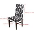 thumbnail image 2 of Stretchy Dining Chair Covers Set of 2, Elastic Kitchen Chair Slipcovers Removable Protective Cover Nonslip for Hotel Dining Room Ceremony Banquet Wedding Party (2 Pack, Black-BTC01), 2 of 8