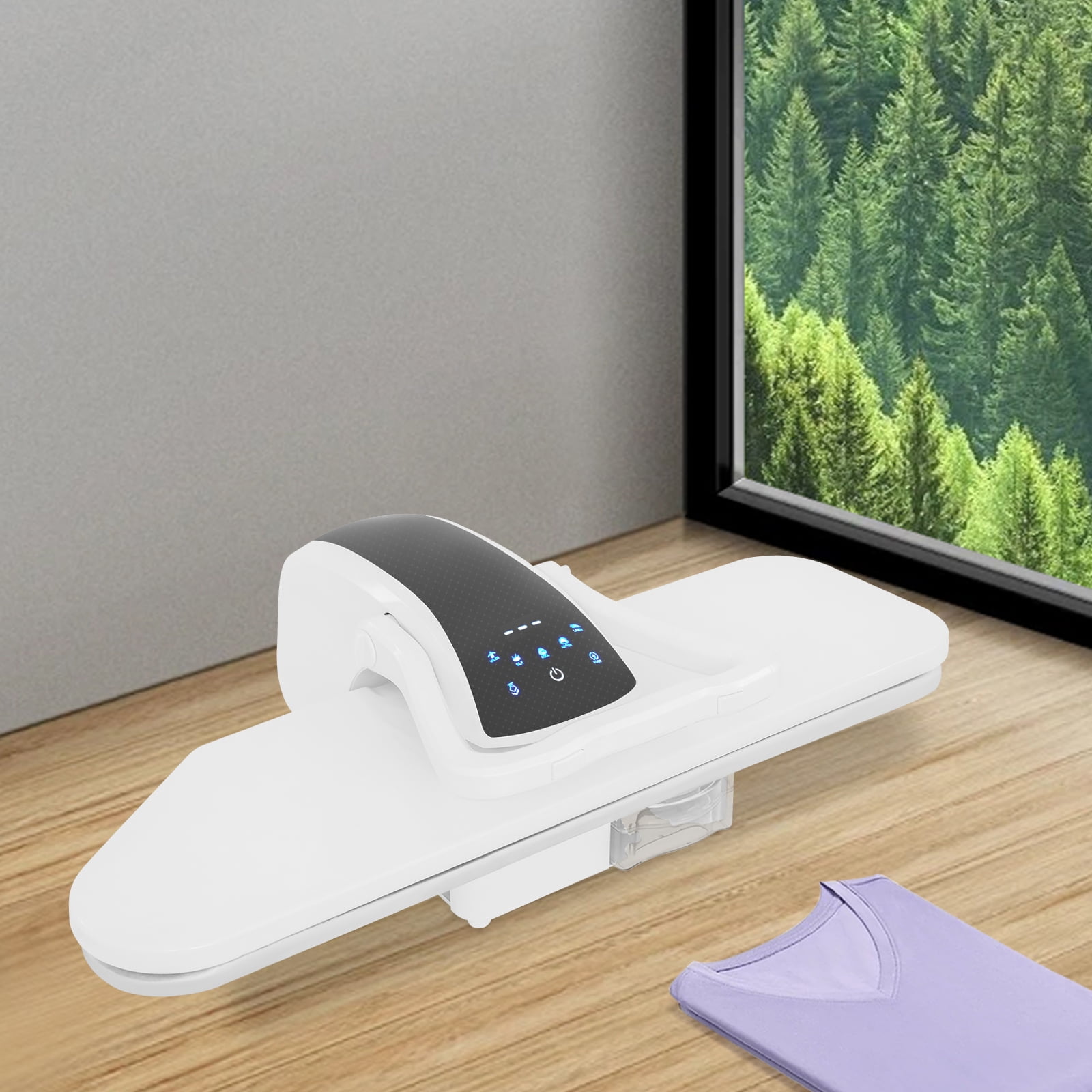 Miumaeov 36" Large Steam Iron Press, 1600W 110V Intelligent Steam Fabric Pres Machine w/Touch Screen & Voice Prompts for Sheets Curtains Clothe