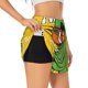 thumbnail image 1 of Balery T-Rex Playing Football Pantalones cortos deportivos para mujer con forro y dos bolsillos, elásticos, para entrenamiento, gimnasio, yoga-Small, 1 of 7