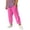 Hot Pink, variant on OGLCCG Cotton Linen Pants for Girls Teens Summer Casual Straight Leg Boho Pants Elastic Waist Beach Trousers with Pockets 4-15 Years