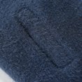 thumbnail image 6 of IROINNID Men's Long Sleeve Fleece Stand Collar Mid-Length Coat Solid Color Comfy Cardigan Stand-up Collar Pocket Sweater Coat, 6 of 9