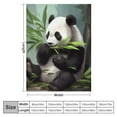 thumbnail image 4 of Fenyluxe Panda Bear Bamboo Leaves Flannel Throw Blanket Lightweight Soft Blanket for All Seasons Office Decor Sofa Bed Couch Super Soft Blanket 60x80in, 4 of 6