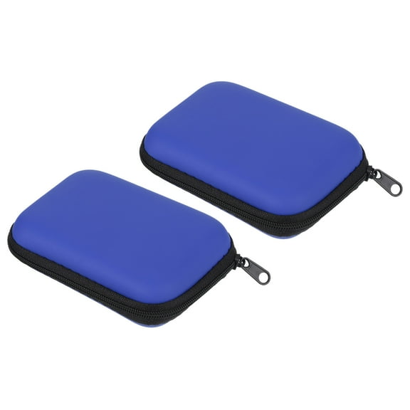 Uxcell Dart Case, 2 Pack EVA Darts Carrying Storage with Mesh Pockets, Navy Blue