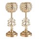 thumbnail image 4 of candelieres de cristal románticos de 2 piezas Regalos de Navidad para , accesorios de decoración para hogar, candeliere para fiestas, Colco candelabro redondo de cristal, 4 of 8