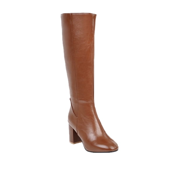 Juebong Boots on Clearance 2023 Knee High Boots for Women Gogo Boots 70s Boots,Leather Pointed Toe Chunky Knee High Platform Dress Boots, Fashion Long Chunky Tall Gogo Boots for Fall