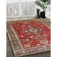 thumbnail image 3 of Ahgly Company Machine Washable Indoor Square Traditional Camel Brown Area Rugs, 7' Square, 3 of 7