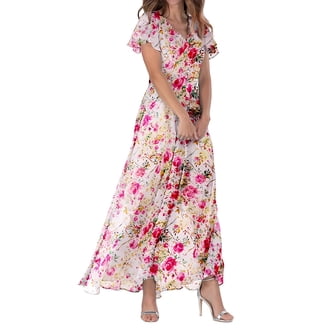 phase eight green wrap dress Blue Printed Cotton Voile Maxi Dress main image 0