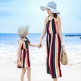 thumbnail image 2 of Robes Maman et Moi Vintage à Imprimé Floral à Bretelles Spaghetti à Col en V Robe Camisole de Plage, 2 of 5