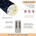 thumbnail image 4 of 2 PCS Tilted Flameless Candles Flickering LED Lights Battery Operated Candles with Remote Timers for Holiday Decor Twinkling Stars and Constellations, 4 of 7