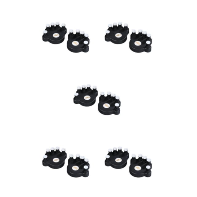 Dalazy 1pair Piano Doigt Exerciseur Doigts Force Instrument Accessoire Formation Noir 13.5x14.0x6.4cm 5Set