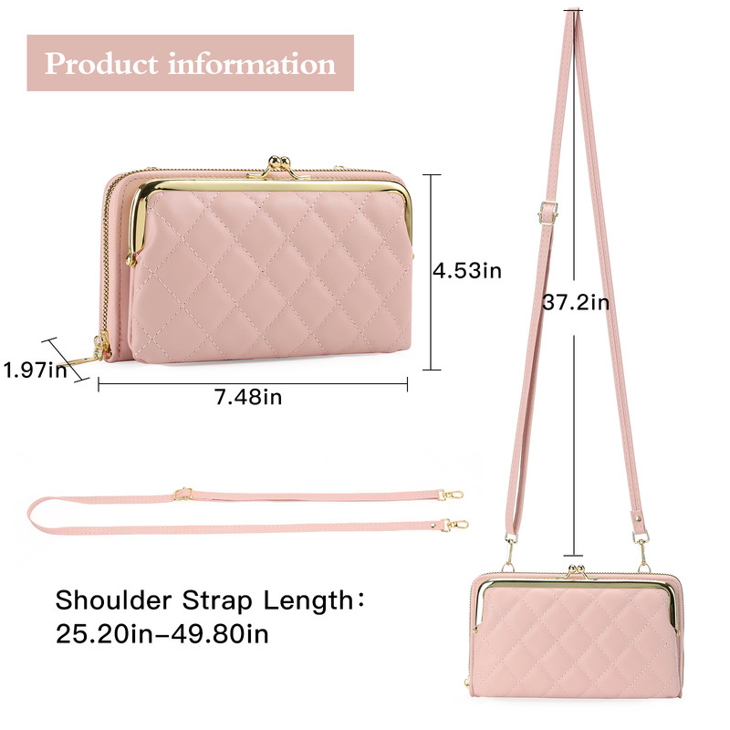 Falan Mule Women's Quilted Crossbody Phone Purse photo 5