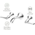 thumbnail image 4 of Pfister Lg49rh2 Rhen 1.2 GPM Wall Mounted Waterfall Widespread Bathroom Faucet - Nickel, 4 of 6