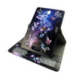 thumbnail image 2 of Galaxy Butterfly for Samsung Galaxy Tab E/3 Lite 7-inch Tablet Case Universal Android Cases 360 Rotating Folio Stand Protector Pu Leather Cover Travel e-reader Card Cash Slots Multiple Viewing Angles, 2 of 5