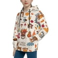 thumbnail image 2 of Kll Unisex Kids Boys Girls Hooded Pocket Pullover Hoodies-Hello Autumn, 2 of 9