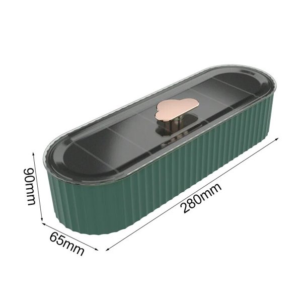 Caja de almacenamiento de cables, Organizador antipolvo para auriculares, Cargador eléctrico, gestión de suministros de oficina